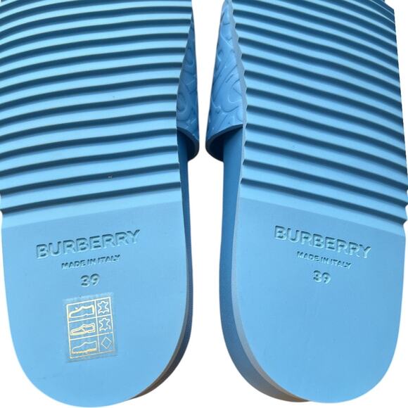 Burberry Melroy TB Monogram-Embossed Slides, EU39/US6 - Picture 9 of 15